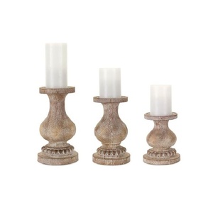Portavelas de Madera para Crear un Ambiente Sereno con Velas, Mesas Auxiliares, Decoración de Cenas, Espacios de Meditación, Celebraciones y Decoración - Product Image 2