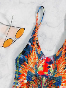 Maillots de bain une pièce push-up pour femmes en gros avec impression personnalisée sur le devant - Product Image 5