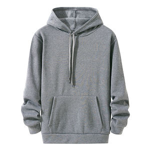 Nouvel Arrivage – Sweats à Capuche Épais Couleur Unie pour Hommes, Respirants et Faciles à Porter, Teinture Unie, Service OEM, Fabrication de Sweats à Capuche - Product Image 5
