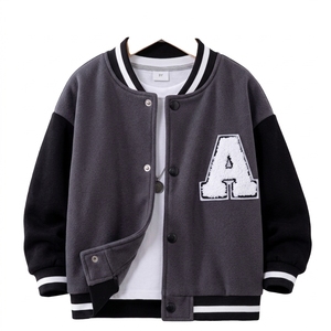 เสื้อแจ็คเก็ต Letterman ปักลาย Chenille แบบกำหนดเอง ผ้าขนสัตว์ 100% สีแดงและสีขาวสไตล์วินเทจ แจ็คเก็ตเบสบอลทรง Bomber สำหรับผู้ชาย - Product Image 6