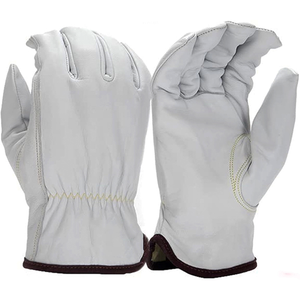 Sunny <b>Gloves</b> General Purpose Leather Anti-Slip Work <b>Gloves</b> Lightweight Heavy-Duty Tear-Resistant 8 oz 26cm Latex-Free - Product Image 1