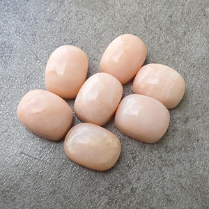Opale rose naturelle AAA+ rectangulaire taille coussin, cabochon à dos plat, pierre précieuse calibrée, pour la fabrication de bijoux - Product Image 6