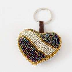Premium Christmas Beaded Keychain Handcrafted Sequin Seed Bead <b>Key</b> <b>Holder</b> for Wedding Party Gifts - Product Image 2