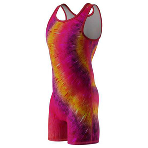 Combinaison de lutte intégrale pour filles en polyamide, avec étiquettes de taille personnalisées, pour double take-down - Product Image 3