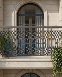 Grilles de balcon modernes en fonte d'aluminium robuste, super sablage, moulage au sable, résistantes aux intempéries, garde-corps de sécurité, vente en gros - Product Image 2