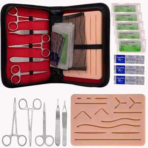 Nouvel arrivage : Kit de suture chirurgical professionnel en acier inoxydable, certifié CE Classe I, module de pratique de suture cutanée, médical - Product Image 6