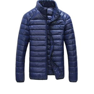 Vestes d'hiver décontractées pour hommes, vestes matelassées grande taille et manteaux d'hiver brillants - Product Image 1
