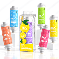 Filtre de douche vitaminé 3 étapes de haute qualité TEA' Korea, élimination du chlore résiduel, arôme lavande, installation facile pour la peau et les cheveux