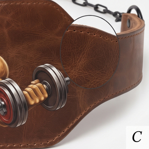 Ceinture de dips réglable et rembourrée avec chaîne pour exercices de musculation à corps libre, ceinture de dips professionnelle et robuste - Product Image 2