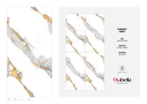 กระเบื้องพอร์ซเลนเคลือบเงาคุณภาพสูง ขนาด 600x1200 มม. ผิวขัดเงา สำหรับตกแต่งผนังและพื้นสถาปัตยกรรมสมัยใหม่ - Product Image 4