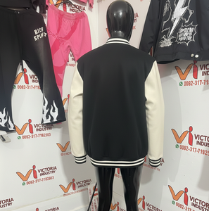 Chaqueta Bomber de Béisbol para Mujer con Gráficos de Letras, Chaqueta Varsity Oversize, Abrigo Y2K Hip Hop Harajuku Punk, Prenda Exterior - Product Image 3