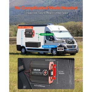 Caricabatterie da 250W DC a DC 12V 20A per auto in GEL al piombo e al litio AGM per la ricarica della batteria per auto - Product Image 6