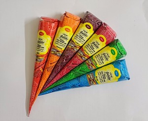 Multi Color Henna Cone Pack of 12 Pieces II 6 Color Per Box II 2 pcs per color - Product Image 4