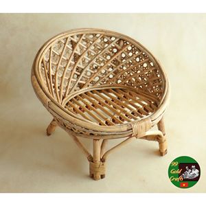Silla de Ratán Hecha a Mano para Exteriores, Muebles Tejidos Naturales para Jardín, Patio, Balcón y Decoración de Áreas de Descanso - Product Image 3