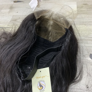 Cheveux humains vietnamiens sans colle Cheveux ondulés naturels Fermeture à lacet Perruque Cheveux vietnamiens bruts Perruque suisse noire naturelle - Product Image 4