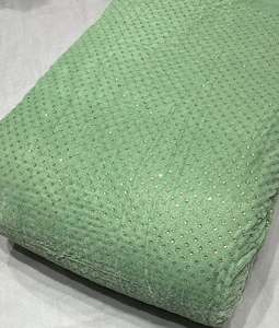 Premium Velvet Sequence Embroidery <b>Fabric</b> Luxury Fashion Textile For Designer Apparel Boutique And Party Wear Supply Import Zone - Product Image 2
