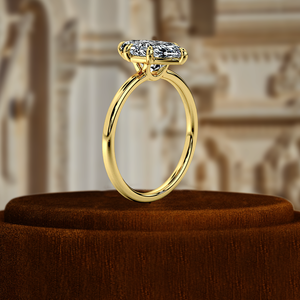 แหวนเพชรทรงมาร์คีส์ 1 กะรัต เพาะเลี้ยงในห้องปฏิบัติการ, แหวนทองคำ 14K สำหรับเจ้าสาว, แหวนแต่งงานรับรองโดย IGI, แหวนเพชรเม็ดเดี่ยวสำหรับเจ้าสาว, แหวนวินเทจ - Product Image 6