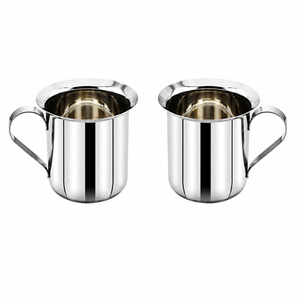 Mug Moscow Mule en acier inoxydable martelé avec poignée en laiton, chopes à bière et verres à cocktail durables en métal pour bars et restaurants - Product Image 4