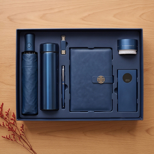 Kit de Regalo Corporativo Todo en Uno: Diario, Termo, Batería Externa, Altavoz, Paraguas, Caja de Promoción Empresarial con Logotipo Personalizado - Product Image 6