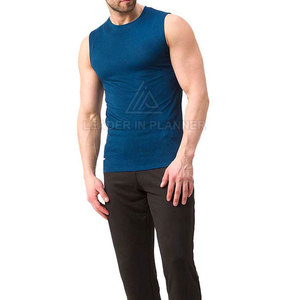 เสื้อยืดแขนกุดผู้ชายแบบคัสตอมไซส์ยอดนิยม คอกลม ผ้าฝ้าย 100% ระบายอากาศ แห้งเร็ว ผลิตตามสั่ง - Product Image 2