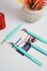 Pinzas Profesionales de Acero Inoxidable para Extensión de Pestañas, Aplicador de Pestañas Antiestático de Alta Precisión para Pestañas de Volumen - Product Image 4