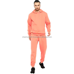Logo personnalisé de haute qualité hommes survêtement broderie pantalon de survêtement et sweat à capuche ensemble survêtement délavé à l'acide pour hommes style OEM - Product Image 1