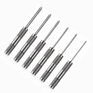 Lot de 6 Osteotomes Convexes à Manches Droits – Instruments Chirurgicaux Dentaires Manuels avec Poignée Ergonomique pour l'Expansion des Cavités - Product Image 2