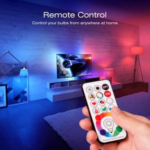 Lampadina LED RGBW Dimmerabile E26 da 820LM con 120 Colori, Telecomando e Timer, 10W 120V, Base a Vite, Garanzia di 10 Anni - Product Image 6