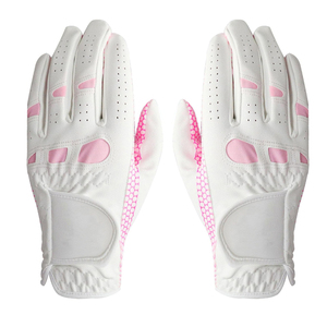 Sheepskin Genuine Cabretta Leather Professional Non-Slip Golf <b>Gloves</b> Men White Spandex Palm Thickening Hands Gift - Product Image 1