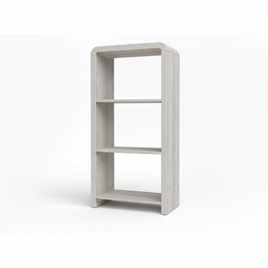 Étagère de présentation Bibliothèque à 3 niveaux Meuble de rangement Étagère ouverte Étagère sans dossier Bois d'hévéa MDF Placage chêne - Product Image 1