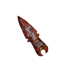 Couteau artisanal portable de qualité supérieure en obsidienne acajou, outil spirituel, cadeau - Product Image 1