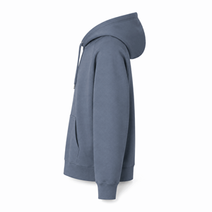 Sudadera con Capucha Personalizada para Hombre, Color Azul Pizarra, Gruesa, con Mangas Raglán, de Algodón y Felpa, Estilo Casual Urbano, con Bolsillos - Product Image 6