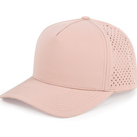 Casquette de baseball unisexe personnalisée, imperméable, découpée au laser, perforée, 5 panneaux, 100% coton, boucle métallique réglable, BRESCIA