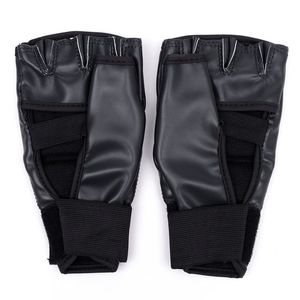 Professional Split Finger MMA Boxing Gloves Leather Training Fight Gloves Hook and Loop Wrist <b>Strap</b> for Gym Martial Arts Unisex - Product Image 4