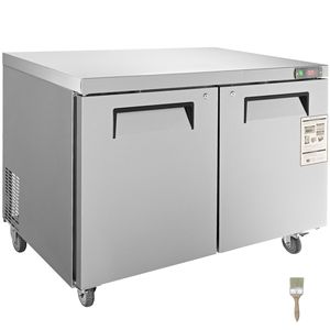 Frigorifero Sottobanco Professionale da 48 Pollici con Piano di Lavoro, Capacità 12,85 Cu. Ft. Frigorifero in acciaio inox spesso e resistente - Product Image 1