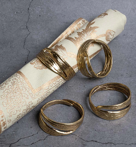 Anneaux de serviette en laiton écologiques, tailles personnalisées, meilleurs prix, forme ananas et palmier - Product Image 5