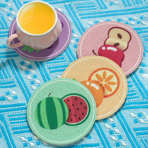 Luxury Bohemian Bead <b>Table</b> <b>Coasters</b> Waterproof Dining <b>Table</b> Decorative <b>Coasters</b> - Product Image 5