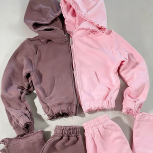 Sudadera con Capucha y Pantalones Cortos Personalizados para Mujer, Térmicos, Gruesos, 500 GSM 350 GSM, de Poliéster/Algodón, con Forro Polar, Bordados, Talla Grande - Product Image 5