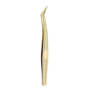 Pince à épiler professionnelle en acier inoxydable de qualité supérieure pour extensions de cils, longue, à pointe fine, outil de beauté de haute qualité - Product Image 4