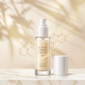 Essence faciale raffermissante anti-âge au rétinol pour les ridules et la texture de la peau OEM ODM 50ml Flacon en verre MOQ 400 pièces - Product Image 1
