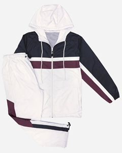 Conjunto Deportivo Unisex con Capucha, Color Negro y Verde Oliva, Cierre de Cremallera en Manga Larga, Ropa Deportiva Informal para Adultos, Ropa de Otoño - Product Image 5
