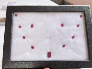 Ensemble de bijoux en rubis libérien naturel 8,65 carats – Ensemble pendentif et boucles d'oreilles en rubis, pierres précieuses rouges authentiques, bijoux en gros - Product Image 4
