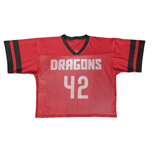 เสื้อลาครอส Galveston 86 Mesh Lacrosse Jersey คอวี แขนสั้น สีดำ แต่งขอบสีสันสดใส ผ้าโพลีเอสเตอร์ระบายอากาศได้ดี เสื้อสำหรับผู้ใหญ่แบบยูนิเซ็กส์ - Product Image 5