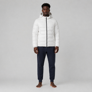 <b>Bubble</b> Waterproof Breathable High Street Coat 2026 <b>Top</b> Sale Front Puffer Jacket OEM Customized Canvas Hooded Men Winter - Product Image 1