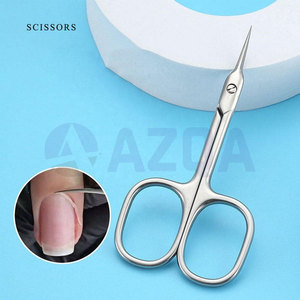 Ciseaux à cuticules en acier inoxydable de 9,3 cm avec lames aiguisées et pointe fine pour manucure et soin des ongles professionnels - Product Image 5