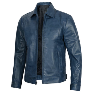 Fabricant de vestes en cuir pour hommes de style occidental haut de gamme, design streetwear moderne en cuir véritable avec personnalisation de la marque - Product Image 3