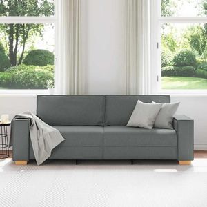 Canapé 3 places gris foncé 86,6"x30,7"x33,1" en tissu pour salon - Product Image 3