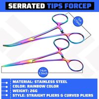 BBTO LUMINEX IMPEX LI-2085 Pince à hémostatique incurvée anti-âge pour femme, en acier inoxydable, pour pêche et perçage
