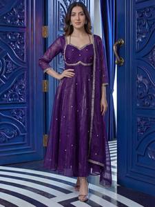 Ramdev Trading, Venta al Por Mayor de Ropa Étnica para Mujer, Kurta/Kurti, Seda Crepé Natural Pesada de 5mm, Bordado, Secado Rápido, Servicio OEM, MOQ Bajo - Product Image 3