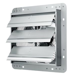 Ventilateur d'extraction mural en aluminium 12FT haute vitesse 1000 CFM avec moteur AC et volet pour ventilation et refroidissement, vert - Product Image 1